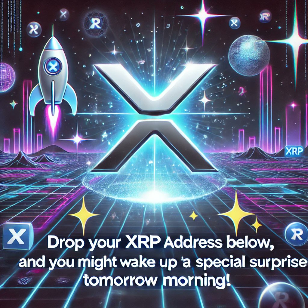 🚀 Drop your XRP address below, like, and retweet for a chance to wake up to a special surprise tomorrow morning! 🌟✨

✅ Drop XRP address 
👍 Like this tweet 
🔁 Retweet

#XRP #XRPL #XRPLCommunity #XRPLedger #Crypto #Giveaway