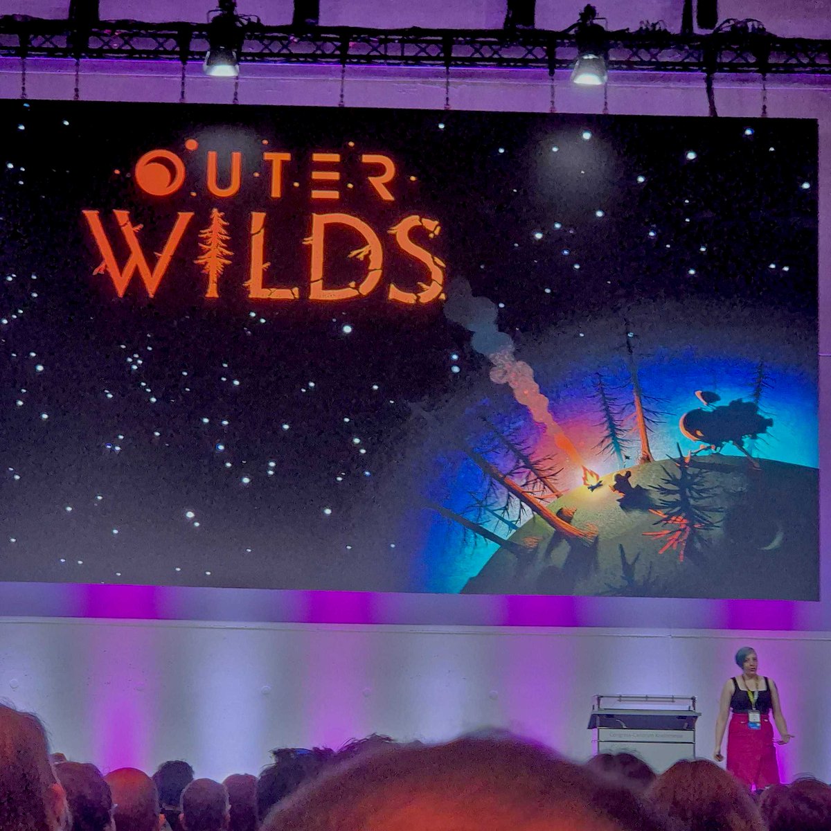 chaostheory_au's tweet photo. Day 1 &amp; 2 at #devcom2024 rocked! Learned tons from the narrative game design talk by Outer Wilds creators and Jasper Barnes of Team 17 on publishers &amp; the gaming industry. Ready to level up in game dev! 🎮

And now onto @gamescom &amp; @igea Australian Stand 🦀 https://t.co/LfgH2WO7CV