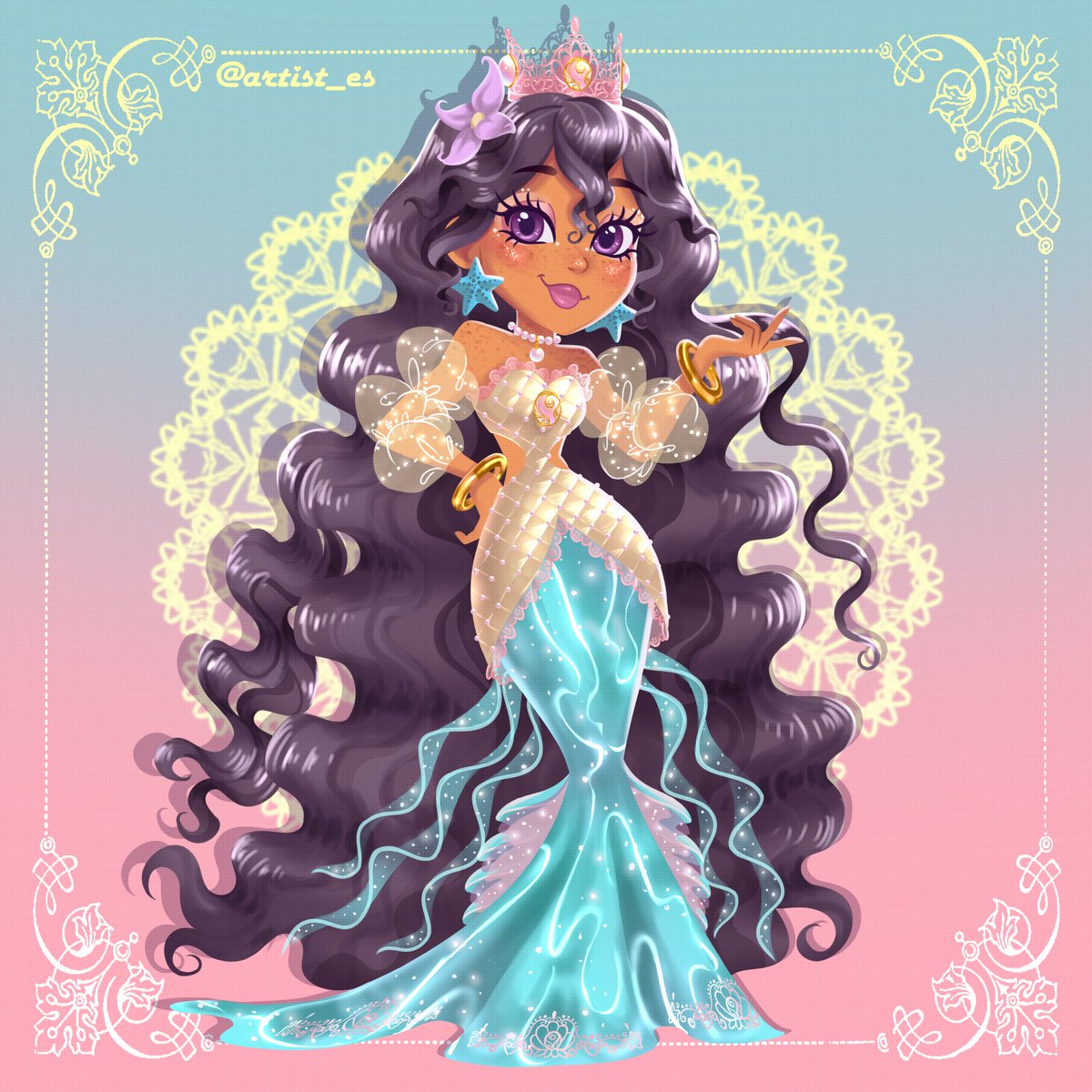 artist_es's tweet photo. 🫧Princess Marie🫧

did the dtiys of @214_friend over on IG😋

I normally don't join dtiys (cuz of laziness) but this one i hAD TO cuz i wanted an excuse to draw Miss Marie, i really love her design and i hope i did her justice

sharing here too cuz i love how she turned out https://t.co/19xNqkmjbV