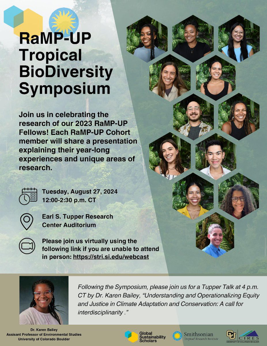 Tune in on August 27 to find out what I was doing in the rainforest for a year! I'm first up but you should stay if you want to learn about corals, bats, and more from my awesome cohort members. 🦎🦇🦋🪸🍄🐠🌴🐜