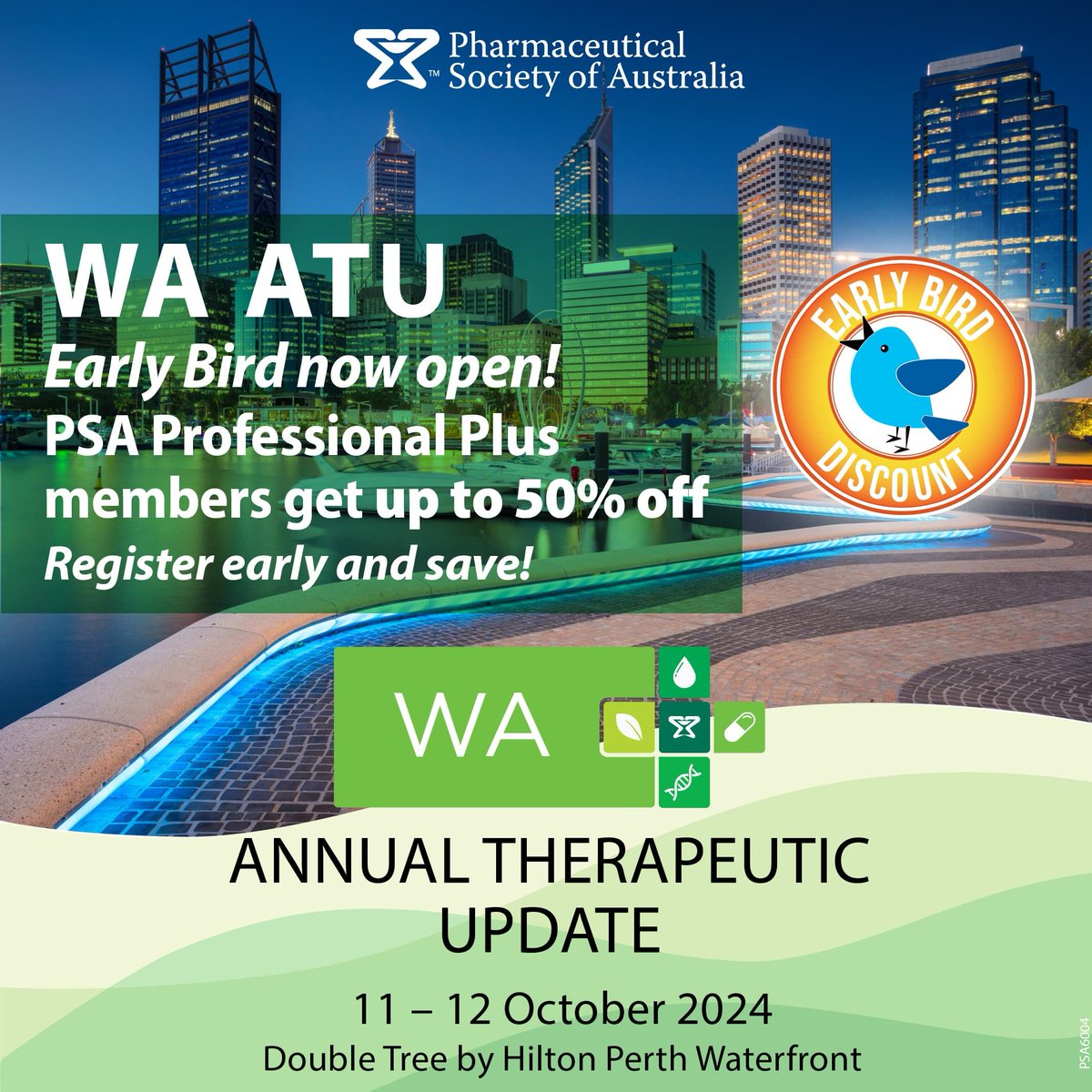 ✨ Early Bird registrations for WA ATU24, happening on 11-12 October 2024 at DoubleTree by Hilton Perth Waterfront, are now open. The event is tailored for your practice and help you earn those CPD credits. Secure your spot today ➡️ buff.ly/3AbqnxD