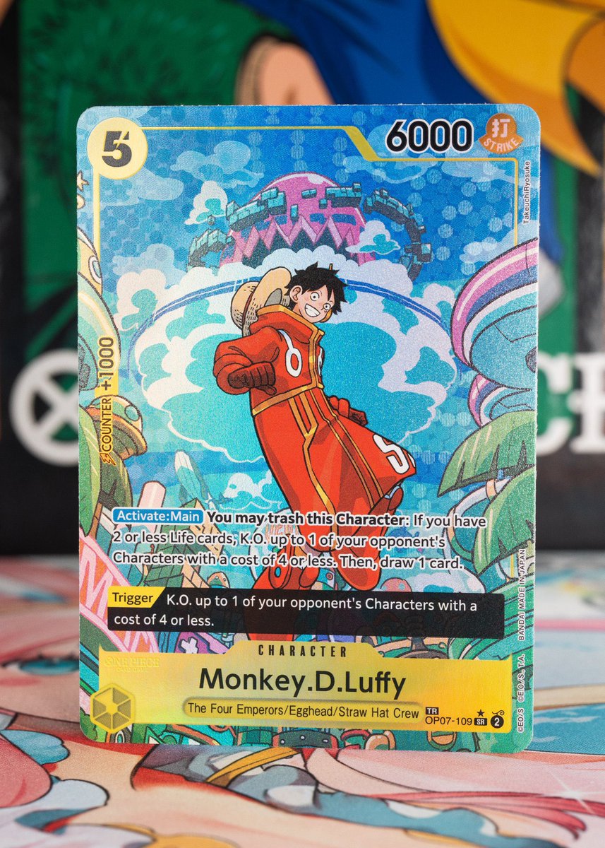 Official reveal of English Treasure Rare Luffy in OP08! 👀 TR