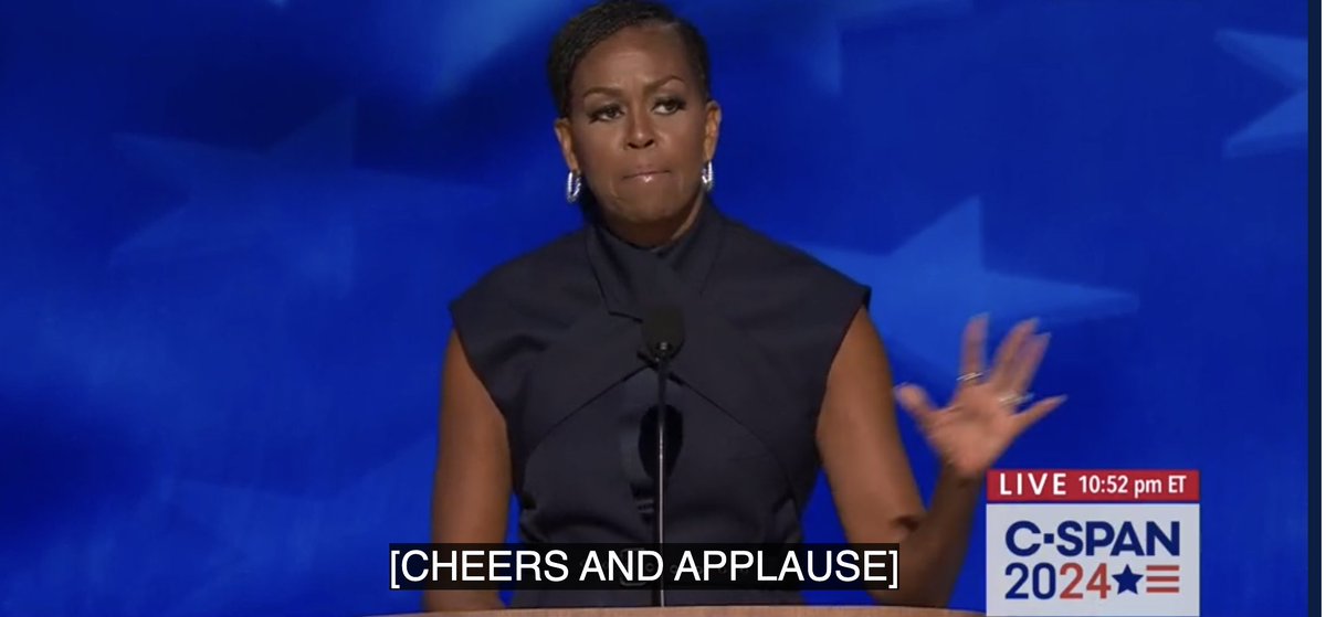 The may be the best political convention speech...ever. If you're not watching, watch it. #DNC2024