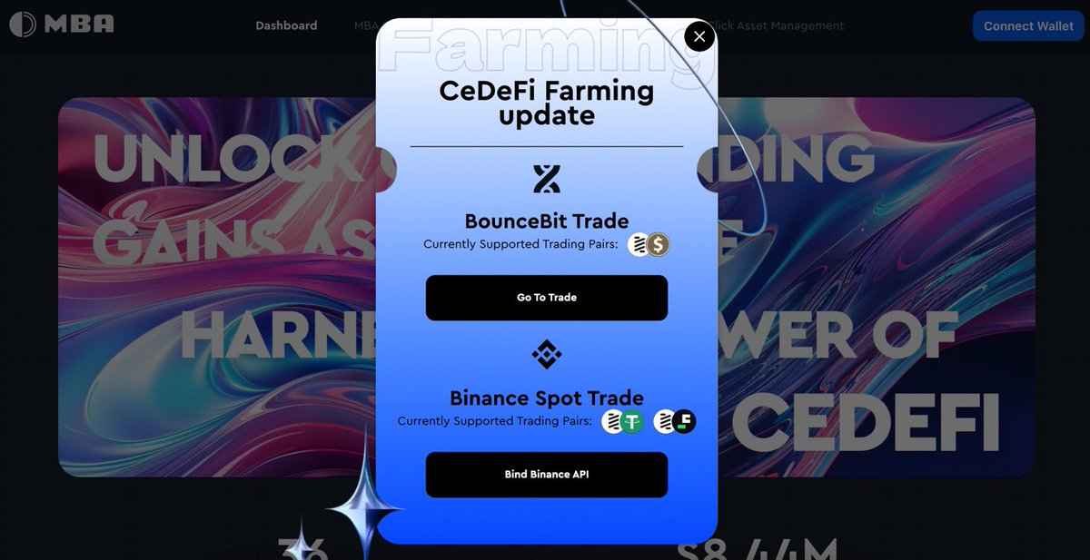 bounce_finance's tweet photo. MBA CeDeFi Mining offers 100 AUCTION daily to two groups of traders:

1️⃣Bind your Binance API to @mbacedefi &amp; trade AUCTION-USDT/AUCTION-FDUSD on Binance. 
2️⃣Trade AUCTION-BBUSD on BounceBit Superfast. 

📍: https://t.co/AiODlA9XtV https://t.co/dt2vKxZ2cJ