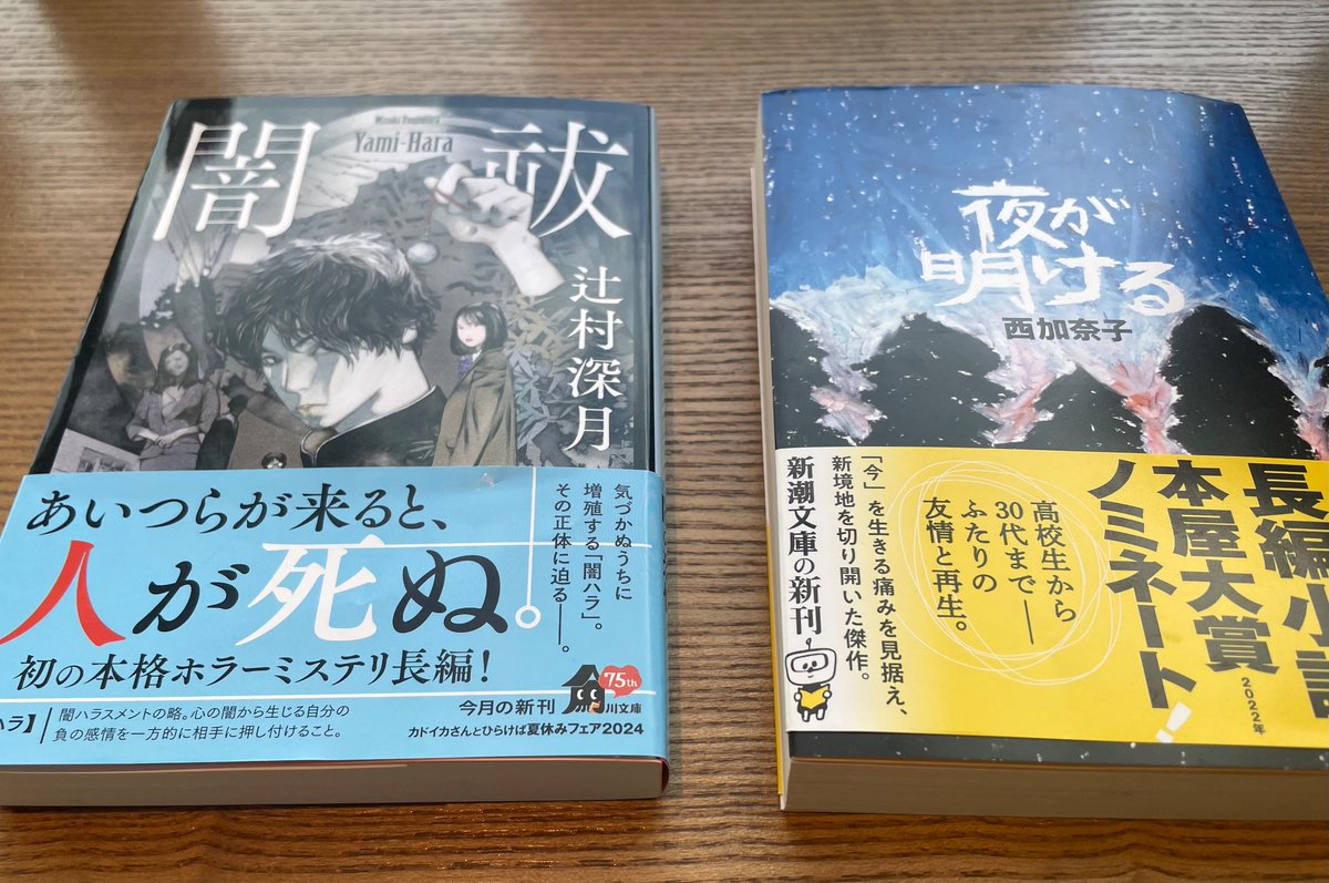 mekun12's tweet photo. 蔦屋書店

まずは以前から気になってた闇祓を☺️

夜が明けるも文庫本発売されてたのでつまみ読み🙆‍♂️

#辻村深月  #西加奈子 https://t.co/JrfIHSMqSB