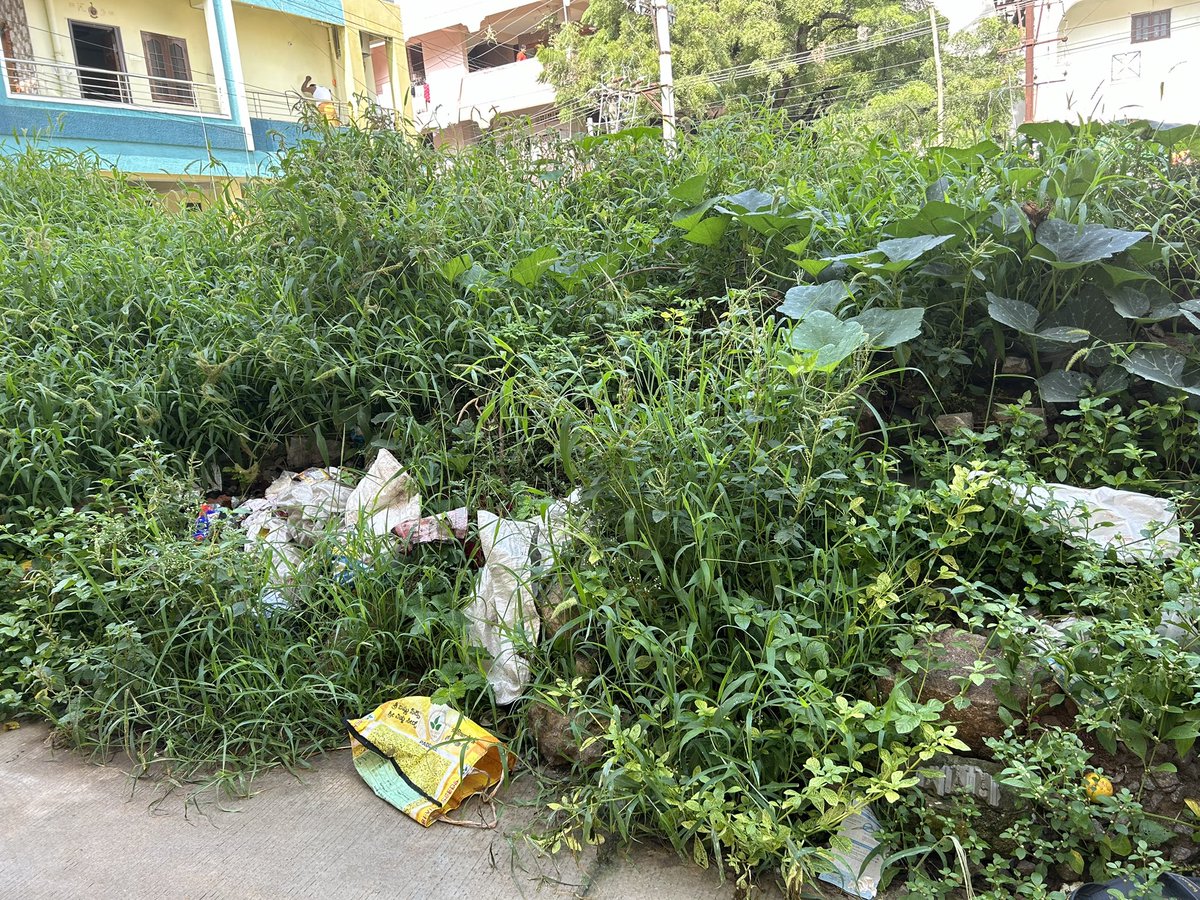 CK00027's tweet photo. @GHMCOnline 
@CommissionrGHMC 
@Dc21Ghmc 
@ZC_SLP 

This is to kindly inform you that the premises of plot 3-73 (Gangaram)is loaded with garbage and daily wastes. 

Daily waste is depositing. Please please please help. 

Kindly help to keep city clean and healthy. https://t.co/Mbury0O3r5