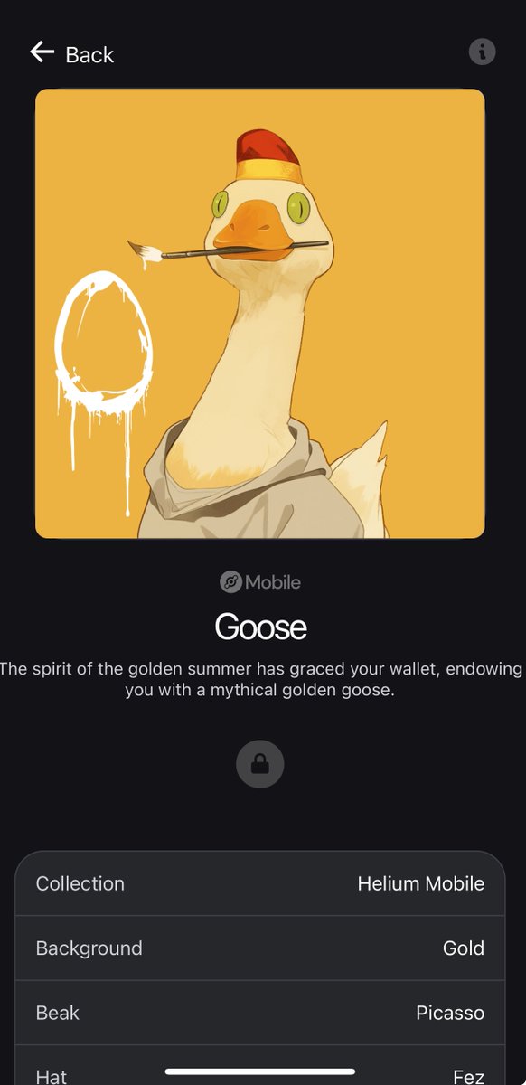 👀 just got my 2nd Golden Goose from <a href="/helium_mobile/">Helium Mobile 🆓 ☁️</a>! 

if anyone is interested in subscribing into Helium Mobile for a much cheaper phone line $20 per month while mining crypto referral code: U6EI80S

and you can get airdropped these cool NFTs

#PassiveIncome #PassiveCrypto