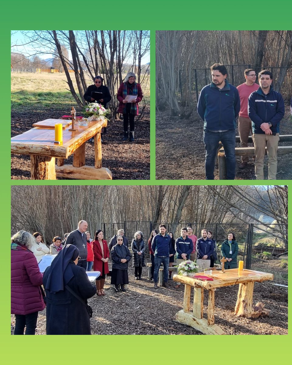 MMAaysen's tweet photo. Nuestra red de establecimientos educacionales certificados ambientalmente #SNCAE sigue avanzando! 
Acompañamos a estudiantes del 🙋🏻‍♀️🙋🏽🙋🏻‍♂️del colegio Mater Dei de Coyhaique en la ceremonia de inauguración del proyecto de arborización 🌳🌳de la casa del encuentro en su aniversario 💚 https://t.co/8YCnwpHoBB