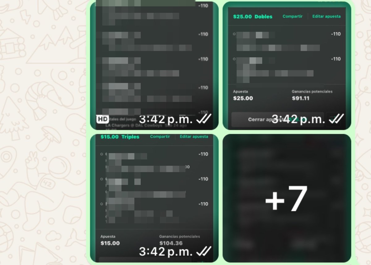 Ya tenemos listas las apuestas para esta semana de NFL. 🏈

✅ Únete al grupo VIP: t.me/imzikamx