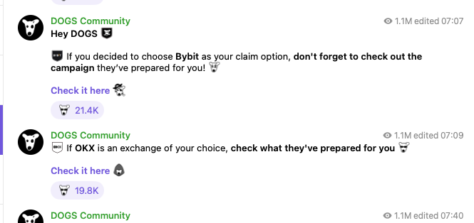 刷了 $dogs 这辈子没有被cex这么重视过😭
虽然价值还没到位 但是情绪到位了😭
#ton