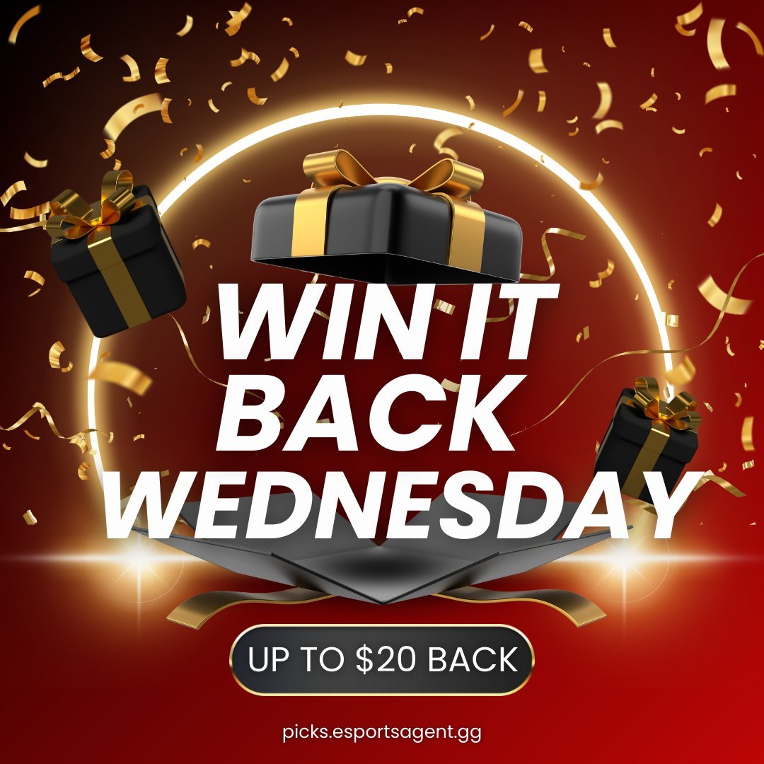 🚨WIN IT BACK WEDNESDAY IS BACK🚨

✅EVERY WEDNESDAY ON AGENT PICKS
🚀PLACE A 2/3 PICK UP TO $20
🪙IF YOU LOSE GET YOUR $ BACK

🎯ONE ENTRY / USER FROM 12PM - 11:59PM WEDS
🪖VALORANT, CSGO, COD, HALO, LOL

📼picks.esportsagent.gg