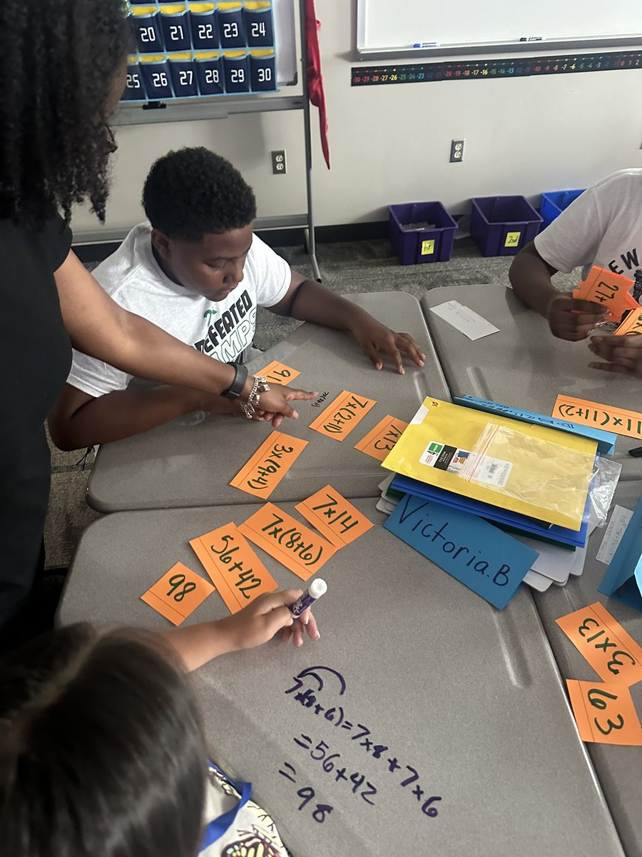 misspowers2722's tweet image. When teachers conceptualize the math for student internalization, you have high student engagement!! 
Mrs.Williams (6th grade math) rocking it out with distributive property! Making learning stick &amp;amp; stay! #MathMagic #DefinitelyNotAverage #WhereMagicHappens #RemarkableDNA