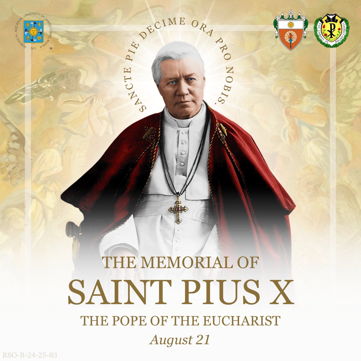 ustpaxeduc's tweet photo. “Instaurare Omnia in Christo”

May St. Pius X intercede for us in our works and inspire us to be humble of heart and live the true Christian faith.

Posted with permission from the Organization Advisers.
#USTPaxEduc2425 https://t.co/byL2xic3I8
