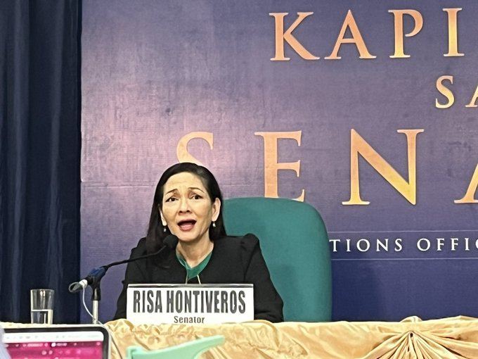 Sen. Risa Hontiveros says she will propose the realignment of the ₱10M fund for the distribution of VP Sara Duterte's "Isang Kaibigan" book:  "I think improper request yan... kung ikaw ang sumulat niyan hindi pwedeng gamitan ng taxpayers’ money para ipamudmod" | <a href="/eimorpsantos/">Eimor Santos</a>