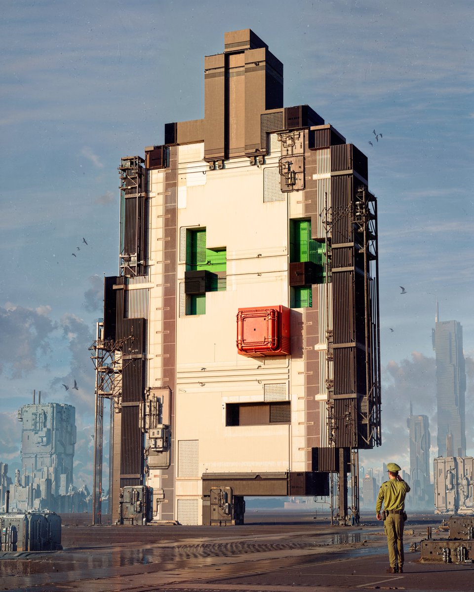 beeple's tweet image. PUNKS BUILDING 🫡