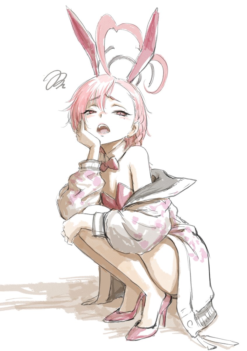 ブルアカ「#バニーの日ブルアカでのバニー絵 」|藤井英俊のイラスト