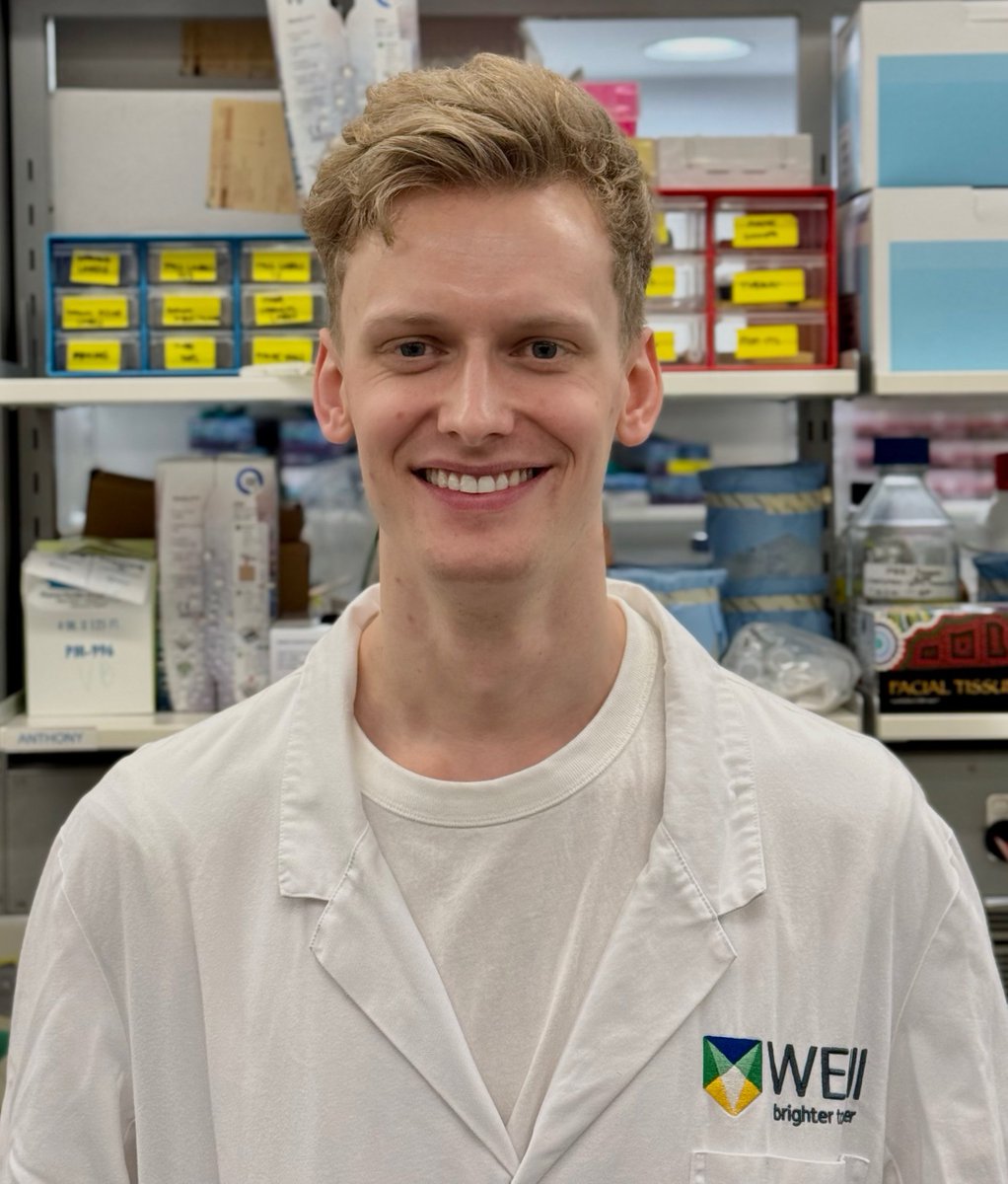 WEHI (Walter and Eliza Hall Institute) (@wehi_research) on Twitter photo Congratulations to WEHI PhD student Benjamin Broomfield (<a href="/benjbroom/">Benjamin Broomfield</a>) for winning a @cytokinesociety - <a href="/pfizer/">Pfizer Inc.</a> Junior Investigator Award for Most Promising Research Presentation ππ
π§΅ 1/2 Congratulations to WEHI PhD student Benjamin Broomfield (<a href="/benjbroom/">Benjamin Broomfield</a>) for winning a @cytokinesociety - <a href="/pfizer/">Pfizer Inc.</a> Junior Investigator Award for Most Promising Research Presentation ππ
π§΅ 1/2