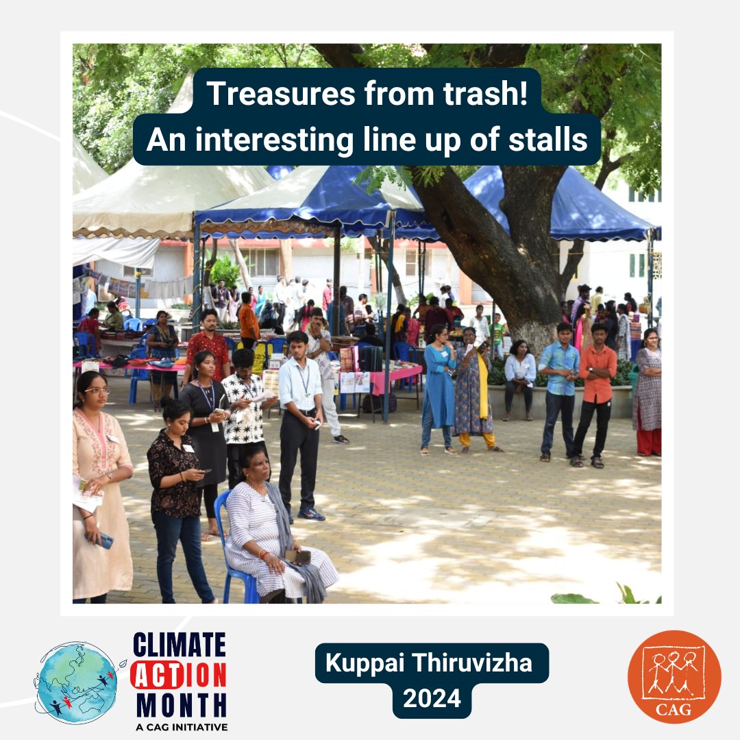 CAGChennai's tweet photo. 'Kuppai Thiruvizha' 2024 was a huge success. Congratulations to all the entrepreneurs who took part in the event. Let's aim at building a sustainable future together! #ClimateActionMonth https://t.co/FzJhHNTYEk