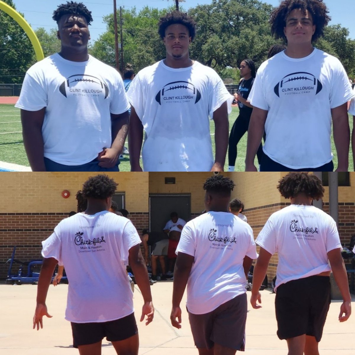 Yekpewa21's tweet photo. And just like that, these 3 are all off to start their next journey. Loved seeing them play together in YF and High School. Forever bond. @UIWFootball  and @UTRGVFootball got some good ones. Next yr we will see them all on the field against each other. Go do work fellas! https://t.co/bhpSXMfs6M