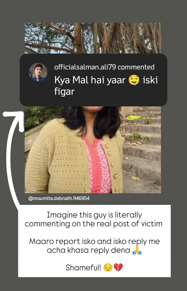 hellarious3003's tweet photo. This guy is from "SUPAUL" district of BIHAR and is seen commenting sexually explicit comments on the original account of late rape victim Of Kolkata RG KAR MEDICAL COLLEGE #MoumitaDebnath on Instagram
@randomsena @News18Bihar
@BJP4Bihar @Cyberdost @BiharTakChannel @ZeeBiharNews https://t.co/0PlxpV41ms