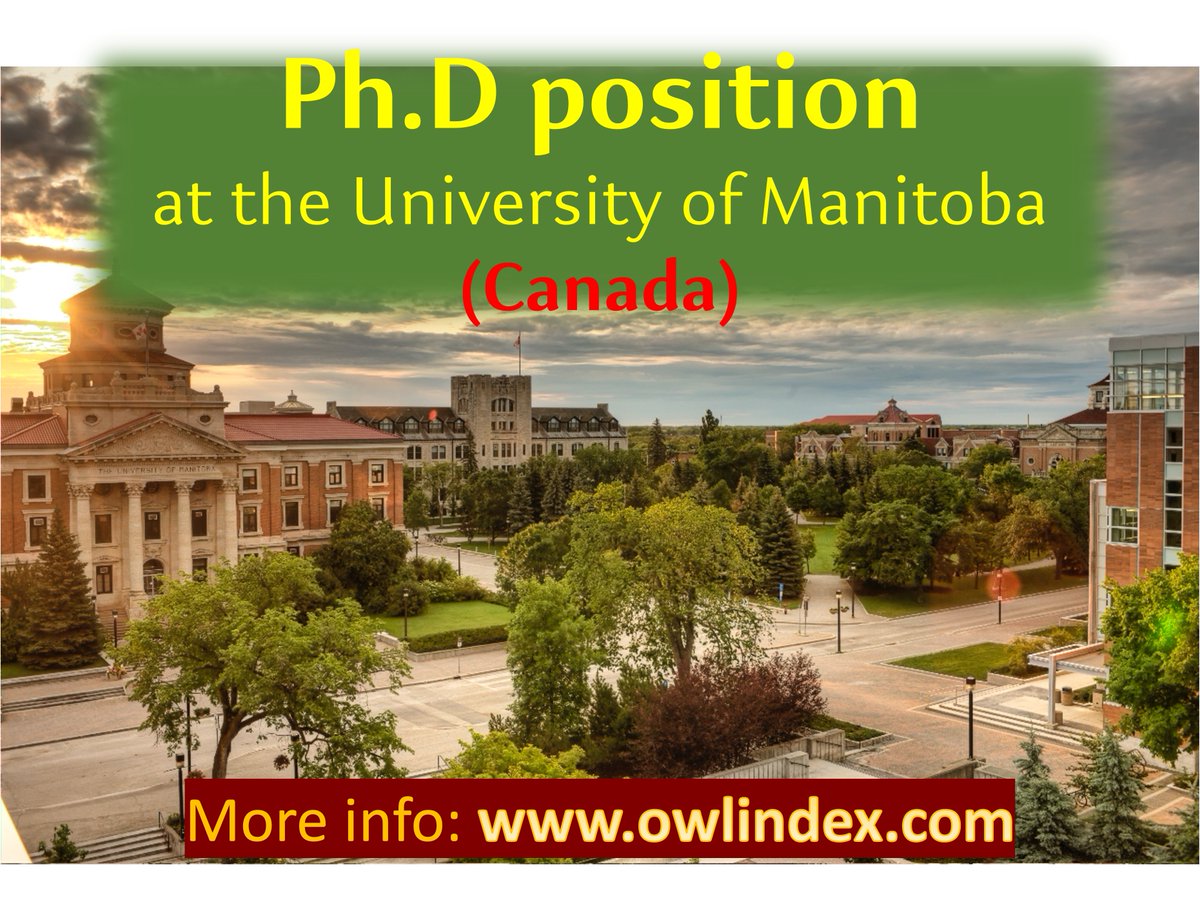 owlindex's tweet photo. Ph.D position at the University of Manitoba (Canada)!
https://t.co/J8cSJsUc4S
#owlindex #PhD #PhDposition #phdresearch #phdjobs #Design #synthesize #epoxy #epoxyresin #antibacterial #coatings #University #Manitoba #Canada #UniversityofManitoba #Canadajob @owlindex @manitoba https://t.co/gCjrMuQnVX