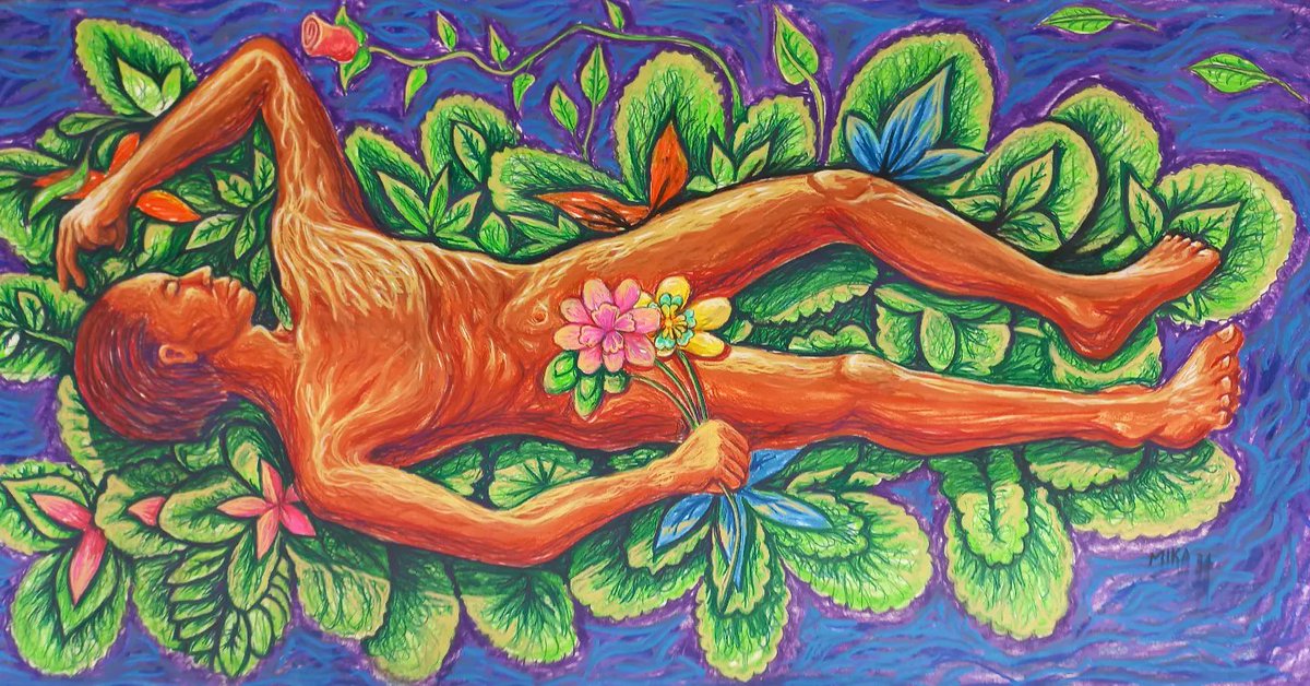 MikaObanda's tweet photo. Title: Blessing my Authenticity
Size: 200cm ×100cm
Medium: Coloured pastel in paper
Style: Drawing

'Blessing My Authenticity' adresses the need to for anyone to look at themselves in their most vulnerable state and bless themselves.

#thecommentary #activismart https://t.co/vjnMcPipaI