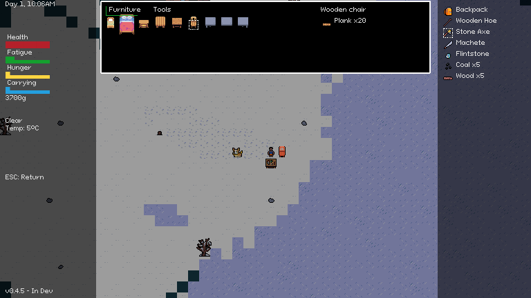 emeraldwoodsgm's tweet image. Final update for the day, making furniture now requires a carpentry station.