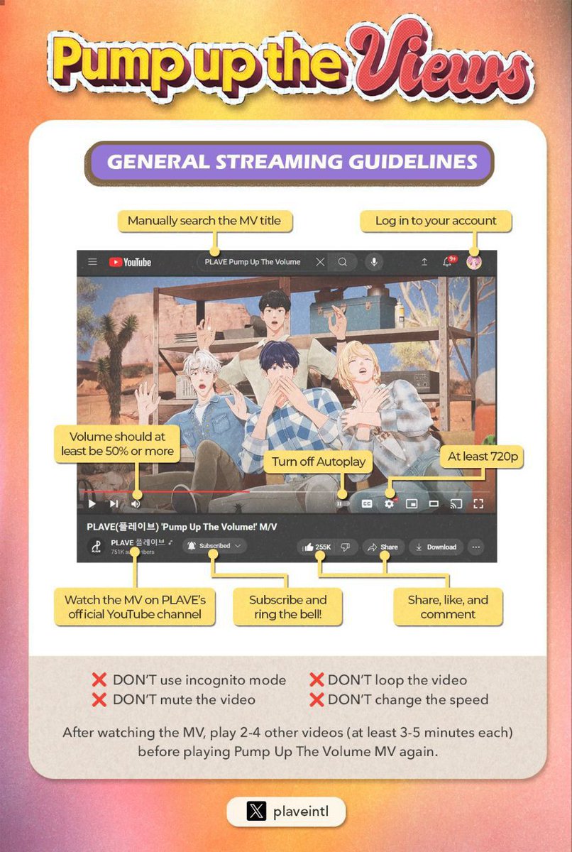 ElaineLyn33's tweet photo. Let's keep streaming PLLIsโบ๏ธ๐๐๐โค๏ธ๐ค
Pls see the guide that @plaveintl made!
And use hashtag to keep PLAVE on trending when posting them on socmed~ LASSGO!
#PLAVE #ํ๋ ์ด๋ธ #Pump_Up_The_Volume #PUTV #StreamPLAVE
#YEJUN #NOAH #BAMBY #EUNHO #HAMIN https://t.co/X7VEg1EnUh