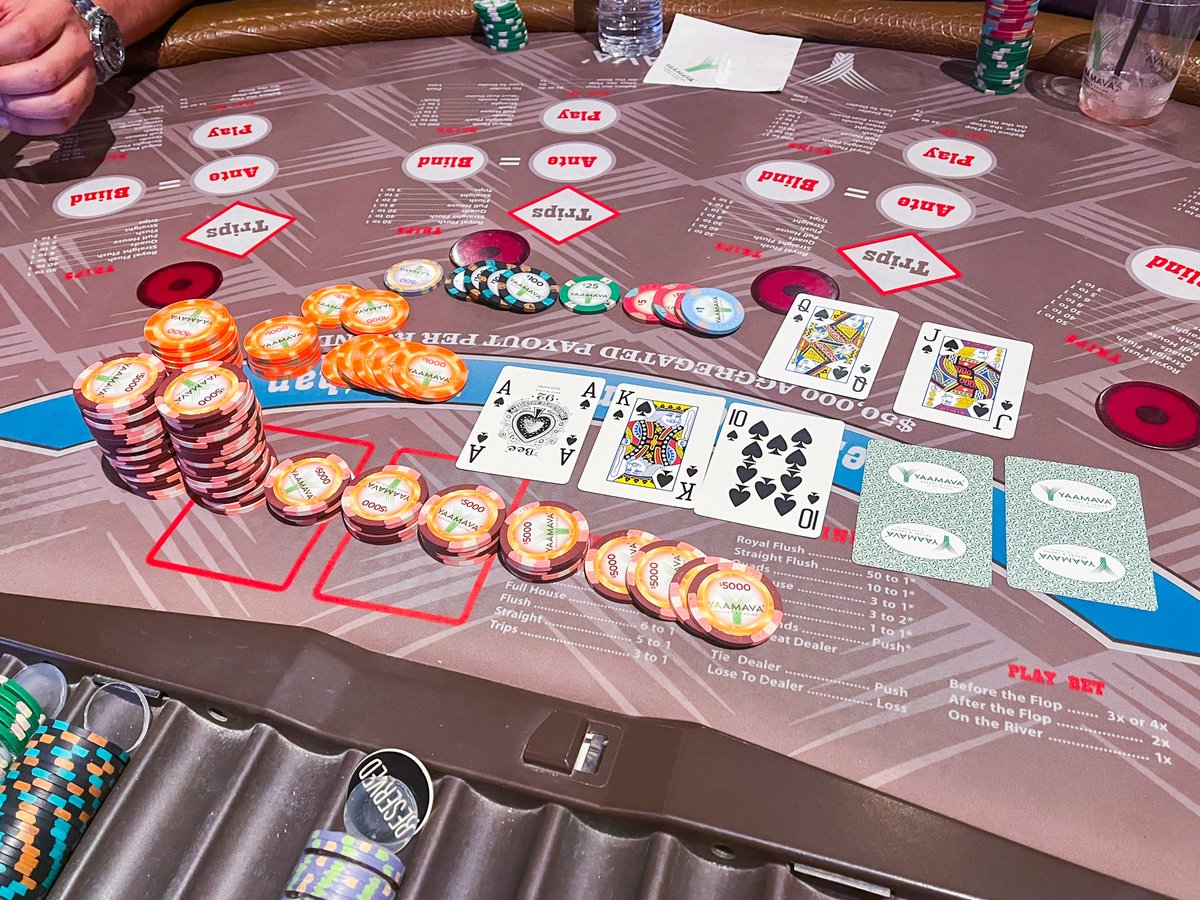 Yaamava's tweet image. You just had to be there. ✨🤑

Not only did a Club Serrano member hit a 100% Royal Flush for a payout of $332,941, but FIVE lucky guests playing alongside them won $5,000 each.

Try your luck → brnw.ch/21wLXRB

#AllRoadsLeadtoYaamava #Jackpot #TableGames