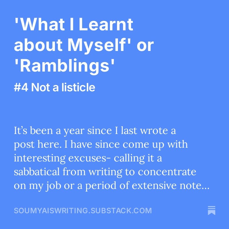 New essay after almost a year. One for the occassion. Sort of. Link in bio (because I don't trust X algos)