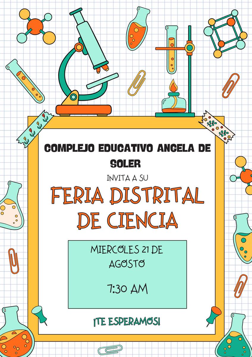 ATPCuscatacingo's tweet photo. Te invitamos a las ferias de ciencia y tecnología en el Distrito de Cuscatancingo https://t.co/NxJrwxuxYR