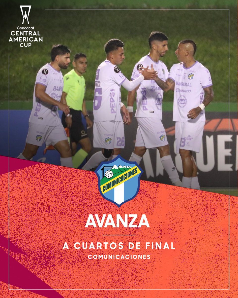 Con 2 triunfos y 1 empate, Comunicaciones avanza a los Cuartos de Final 👏

#CopaCentroamericana