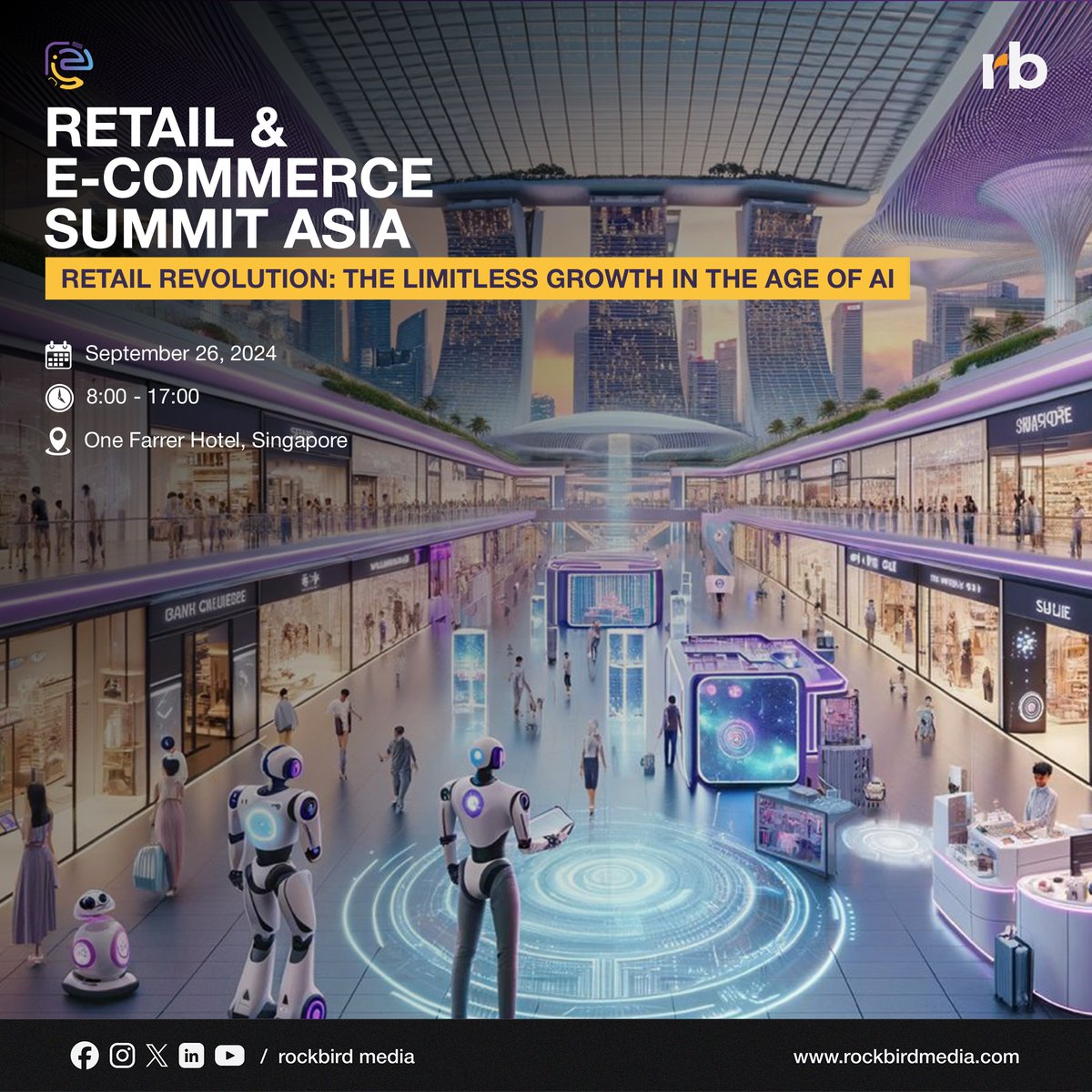 APACCIOoutlook's tweet image. Join us at the 12th Retail &amp;amp;amp; E-Commerce Summit Asia on Sept. 26, 2024, at One Farrer Hotel, Singapore. Explore “Retail Revolution: The Limitless Growth in the Age of AI” and connect and innovate with 100+ industry leaders.
Save a spot: shorturl.at/TMa0S
#RESA #Singapore