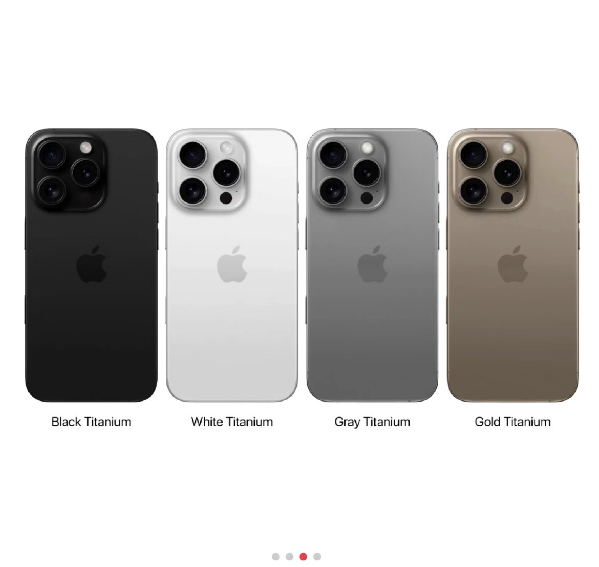 p12401727's tweet photo. iPhone16和16pro出颜色啦…你会选啥
what color do you like?
#Apple #A18 #A18Pro #WIFI_7 #iOS18 #iPhone16Pro #Apple #iPhone16 https://t.co/TyTlvsrkPH