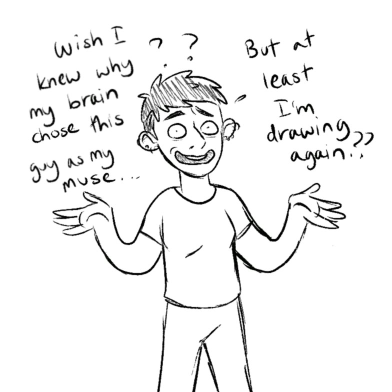 renblakely's tweet photo. A short autobio comic. I haven’t shared any of my drawings here yet, but believe me when I say I have drawn pretty much nothing but Majima for 3 weeks straight 🥴 https://t.co/vqb4pAZkhC