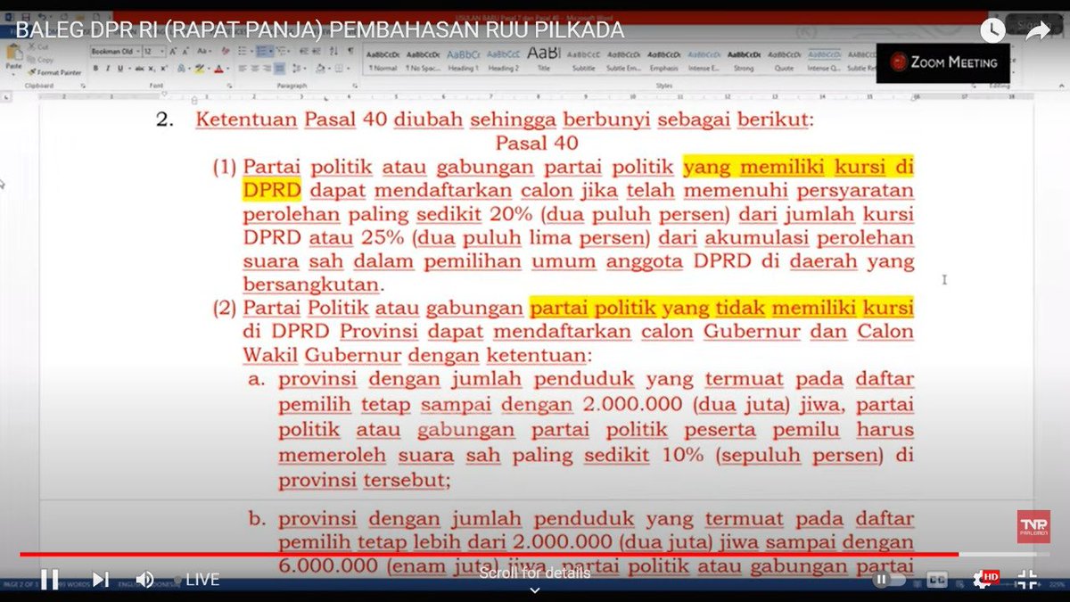 Jangan kebanyakan ngurus selebgram. Tuh Putusan MK mau disiasati di Baleg DPR dengan memberlakukan hanya pada partai yg tidak punya kursi di DPRD, sementara partai yg punya kursi tetap pakai threshold 20-25% utk bisa mencalonkan di pilkada.