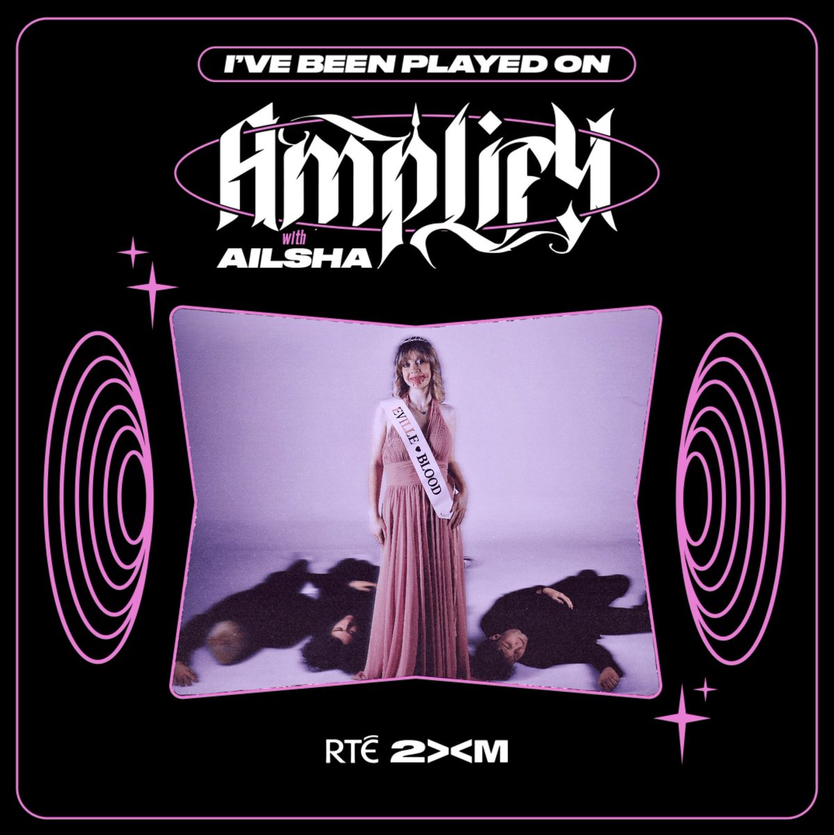 BLOOD WILL BE PLAYED ON AMPLIFY WITH @AILSHAMUSIC ON RTÉ2XM TONIGHT🩸🎀

TUNE IN TO HEAR BLOOD BEFORE HER RELEASE ON FRIDAY X 

#altmusic #alt #radio #radioplay #amplifywithailsha #rte2xm #alternativeband #alternativemusic #altband #newmusic #newmusicfriday #newrelease