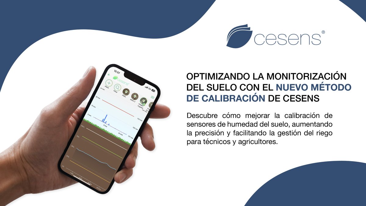 OPTIMIZANDO LA MONITORIZACIÓN DEL SUELO CON EL NUEVO MÉTODO DE CALIBRACIÓN DE CESENS

Descubre cómo mejorar la calibración de sensores de humedad del suelo, aumentando la precisión y facilitando la gestión del riego para técnicos y agricultores.

cesens.es/files/2024/08/…