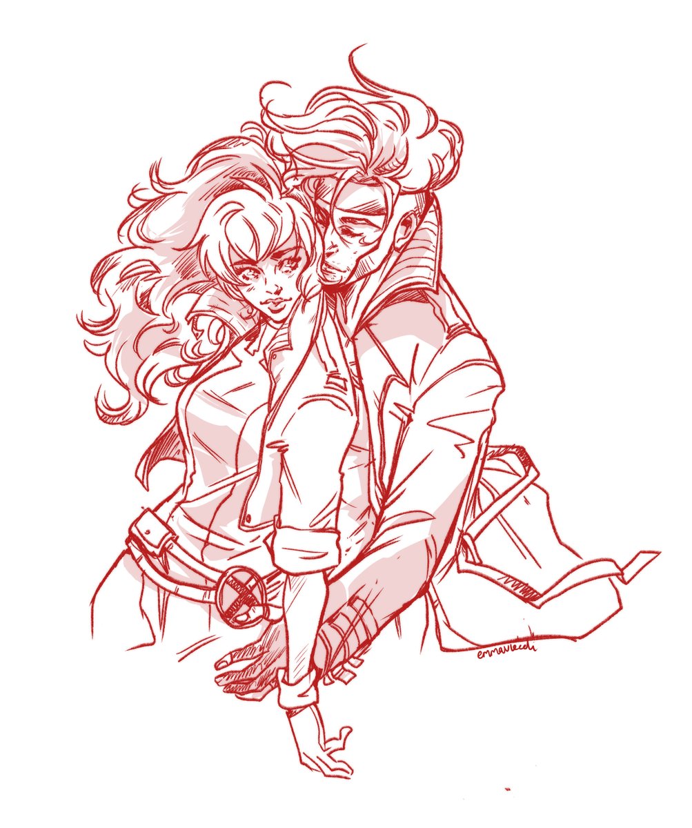 #winddownsketch #gambit #rogue #marvel #sketch 💫 Sometimes I feel I should separate out theatre and comics, but naaah, I strongly believe in the links between them so I'll keep crossing the streams ^_^ Though instagram.com/unfolding_the_… is musical specific 🎤