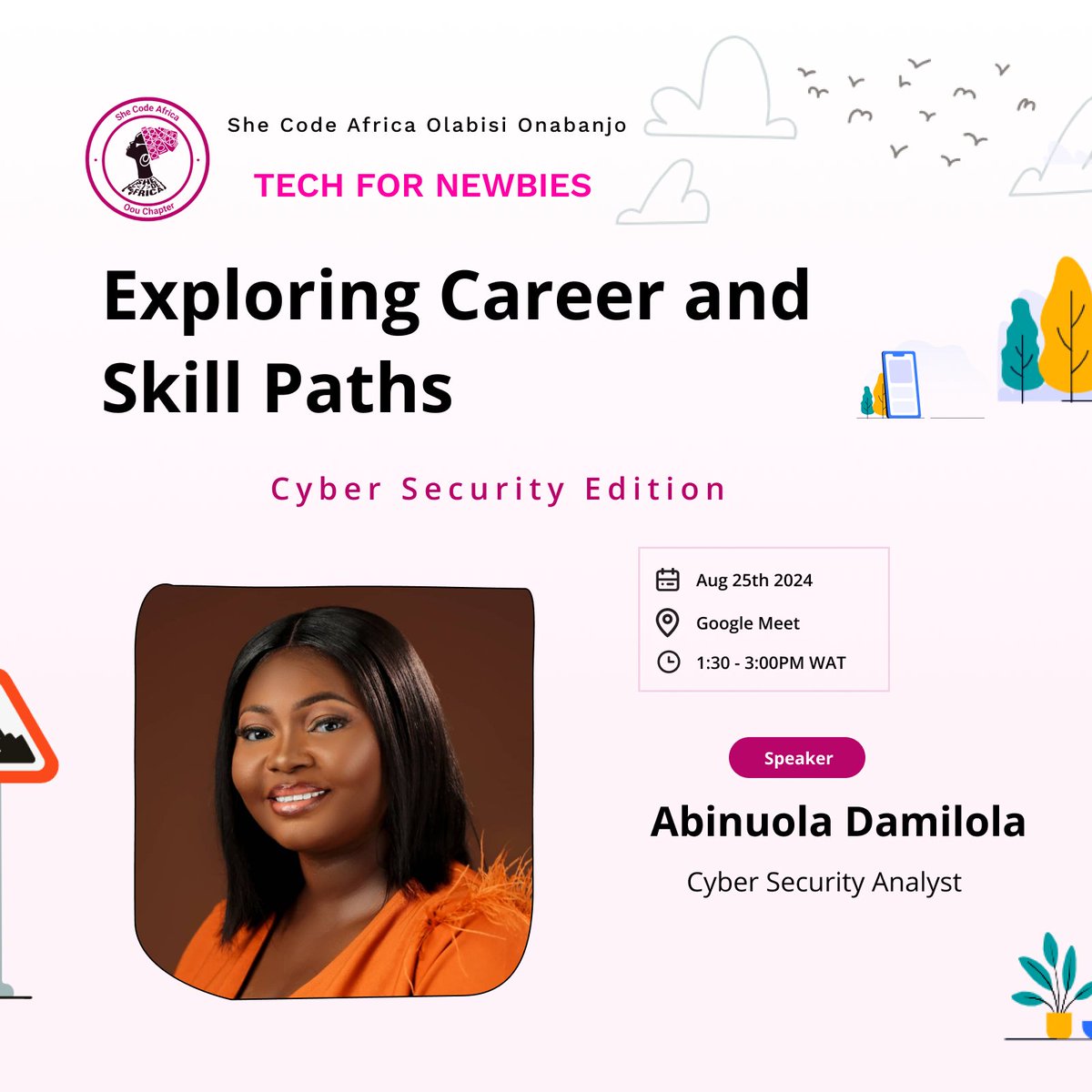 Every day,  I'm learning and growing in the field of #CyberSecurity. It’s humbling to be invited to share my journey and insights with the next generation of professionals.

Make it a date with me.
 <a href="/SCAOOU/">SCA OOU</a> OOU <a href="/Kolokodess/">Ada Nduka Oyom</a>