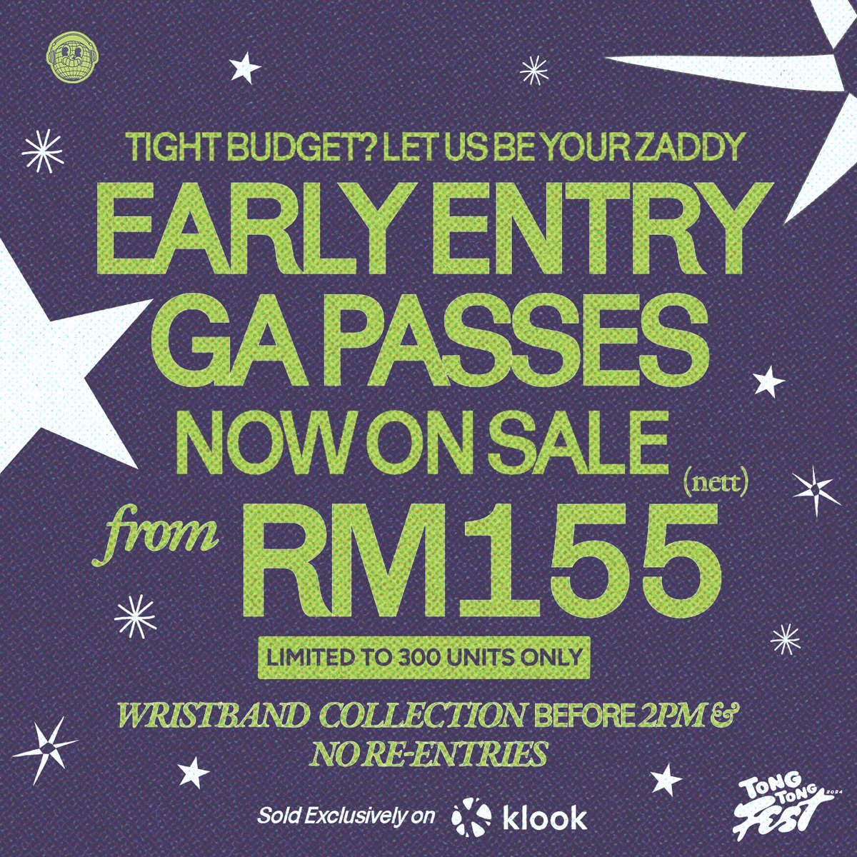 tongtongfest's tweet image. We’re dedicating this one to…all our truest earliest of birds 🕊️So early, they beat the worms🪱

If you’re on a tight budget and don’t mind clocking ⏰ in some extra hours to save a few extra 💵💷💶💴 Purchase our Early Entry GA Passes.