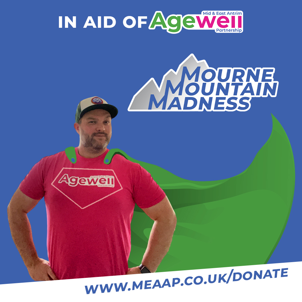 Not all heroes wear capes! Be a legend, support @ChrissyHavelin's #MourneMountainMadness challenge in aid of Agewell. Donate now at meaap.co.uk/donate