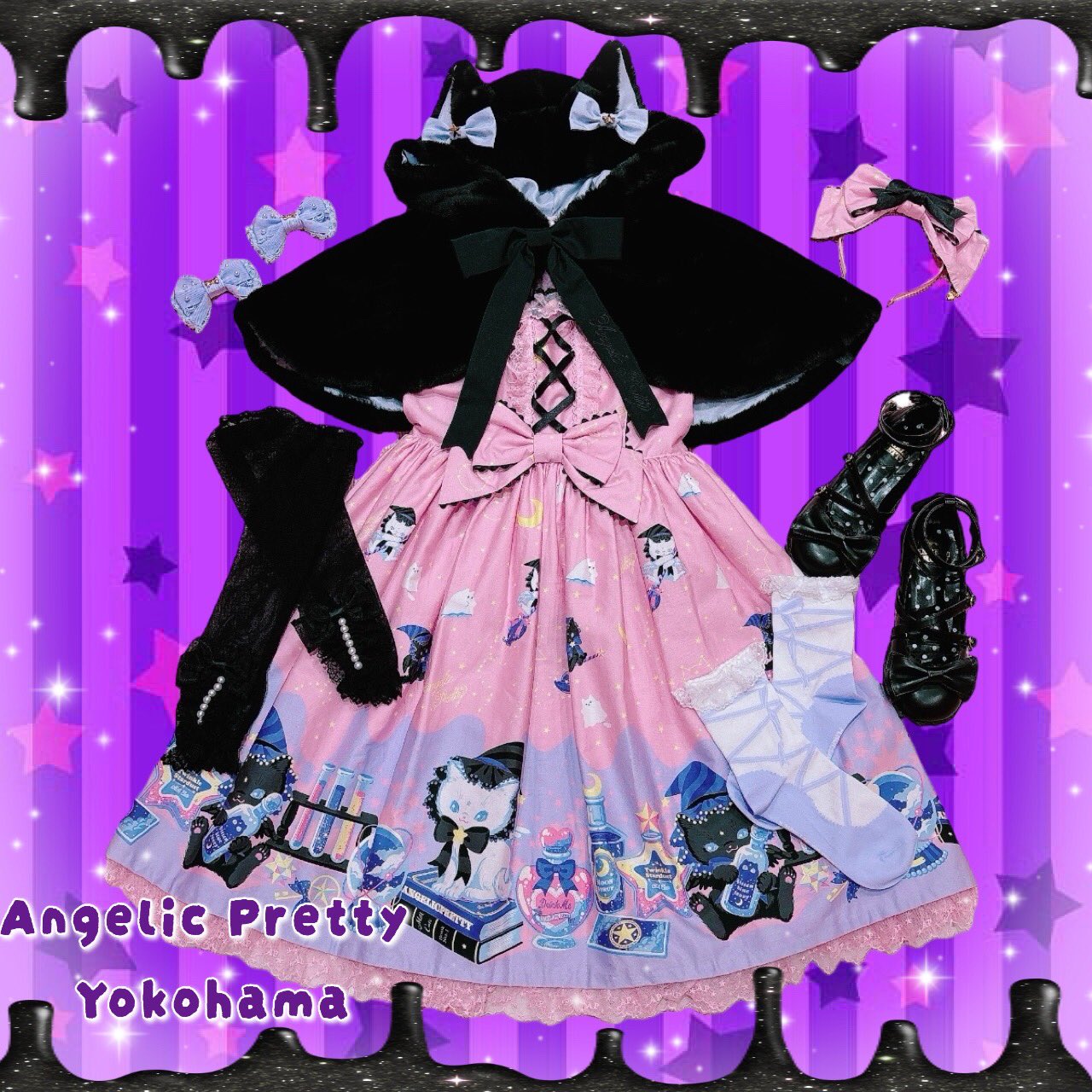 Angelic Pretty Dolly Dot JSK ラベンダー Angelic Pretty Dolly Dot JSK ラベンダー Angelic Pretty Fantastic