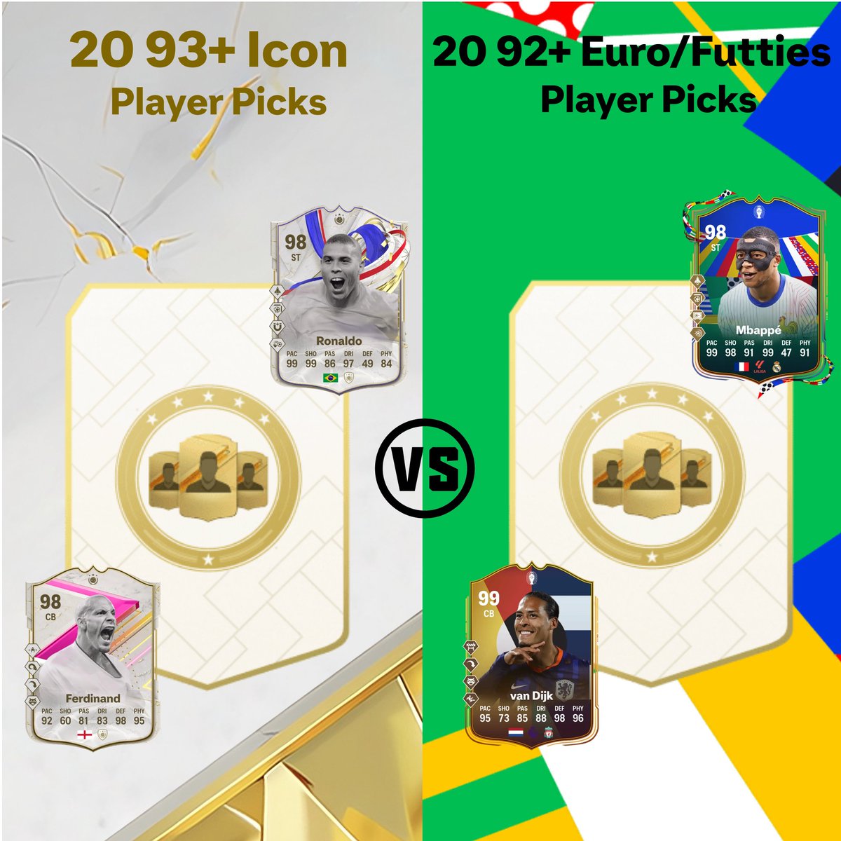 Kitut 🇨🇿 (@kitutfc) on Twitter photo I Crafted 20 93+ Icon Player picks and 20 92+ Euro/Futties Player picks and here are the results... (A thread🧵)
Inspired by <a href="/TradingEi/">Chem Expert 🐦 EA FC</a>
#EAFC24 #FC24 #FUTTIES I Crafted 20 93+ Icon Player picks and 20 92+ Euro/Futties Player picks and here are the results... (A thread🧵)
Inspired by <a href="/TradingEi/">Chem Expert 🐦 EA FC</a>
#EAFC24 #FC24 #FUTTIES