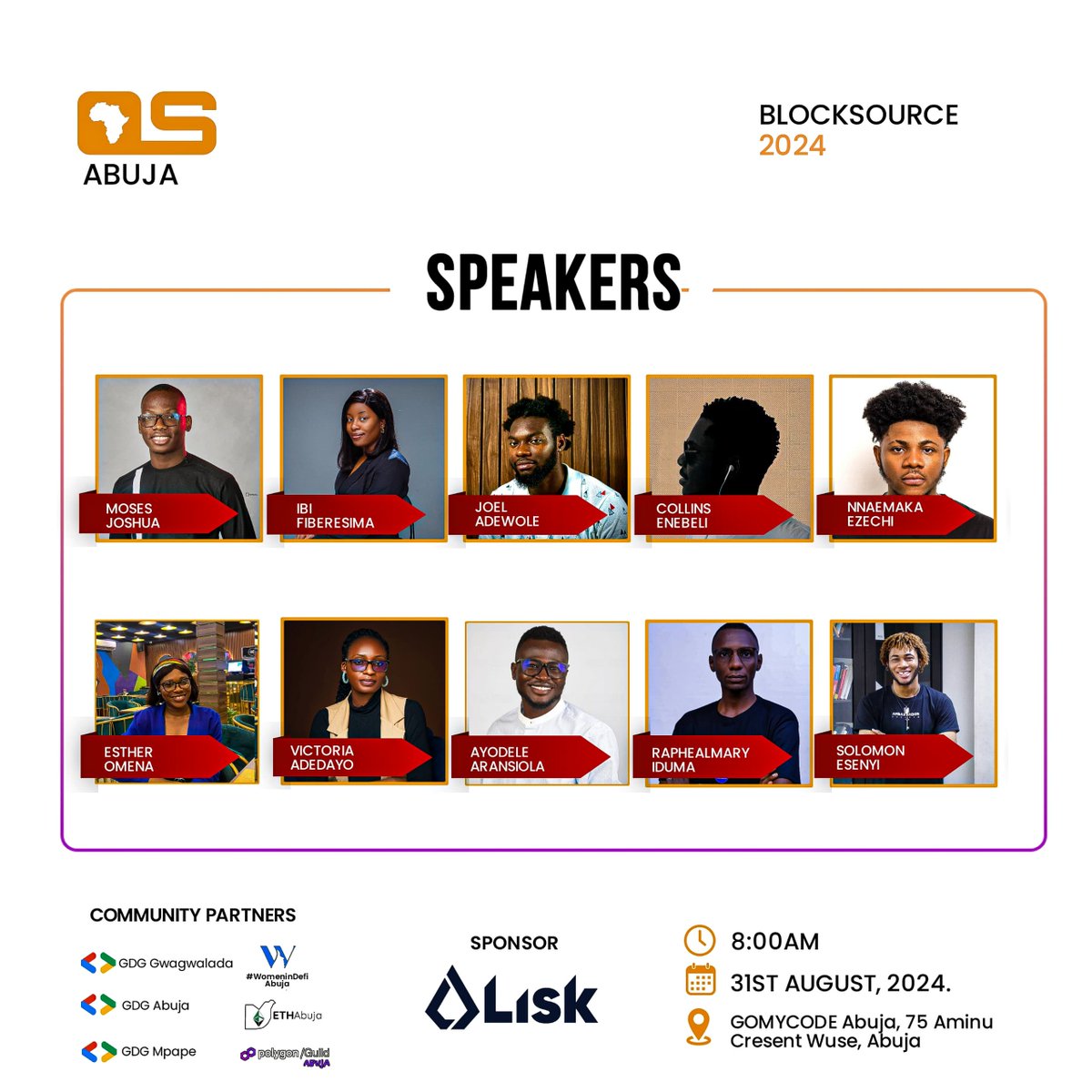 Partners for Blocksource🚀

We’re thrilled to announce our partnership with <a href="/_oscaabuja/">OSCA Abuja</a> for Blocksource, the premier event celebrating open source, cybersecurity, blockchain, and Web3  

RSVP Here: thetbmevents.com/events/blockso…… 

#Blocksource #OSCAAbuja #OpenSource #Blockchain