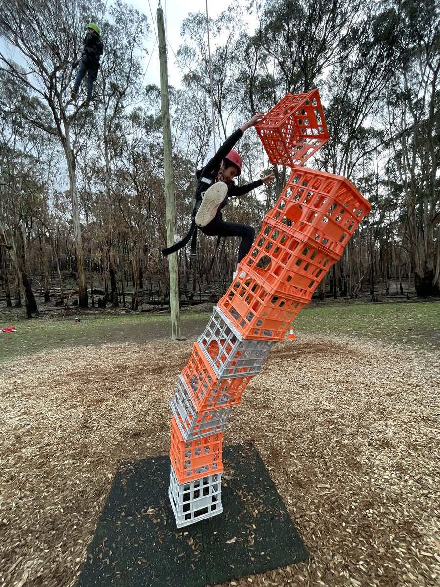 ReservoirWestPS's tweet photo. Great first day at camp. We are having a little boogie now at the disco, trying to burn some of that first night energy. 
Students had bangers and mash for dinner which was a hit. Earlier today, my group did the crate stack which was a lot of fun. https://t.co/M2Sc3b8csw