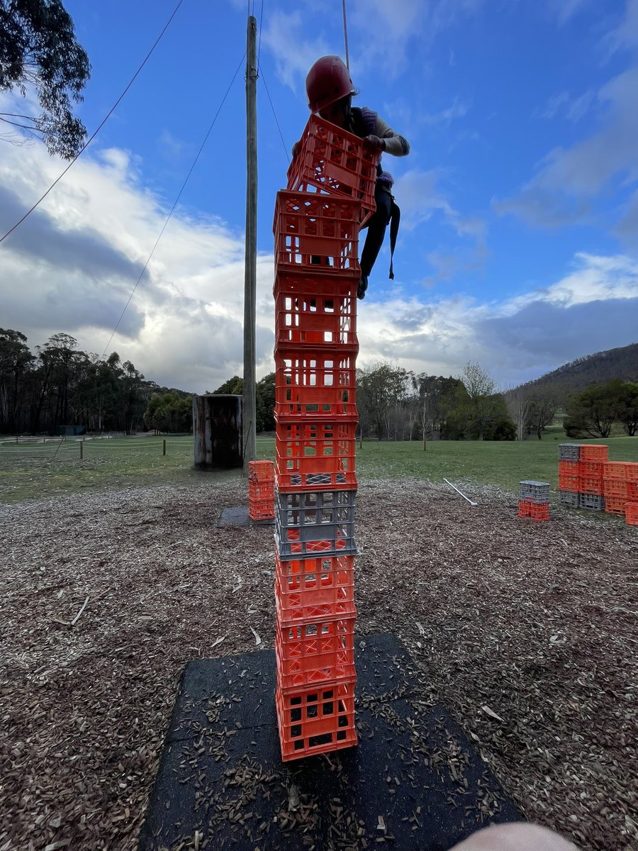 ReservoirWestPS's tweet photo. Great first day at camp. We are having a little boogie now at the disco, trying to burn some of that first night energy. 
Students had bangers and mash for dinner which was a hit. Earlier today, my group did the crate stack which was a lot of fun. https://t.co/M2Sc3b8csw