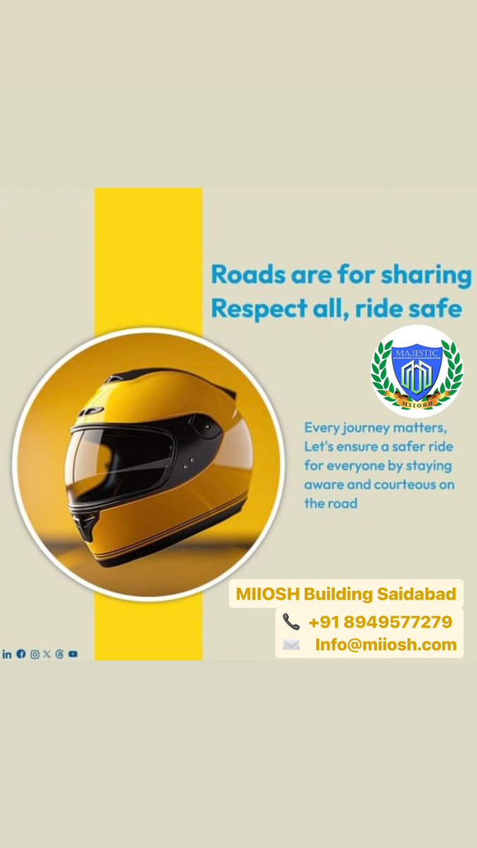 akon2000's tweet photo. For
Road safety corporate training call 
Miiosh
8949577279
Hyderabad, India. https://t.co/wMQOsr3EA2