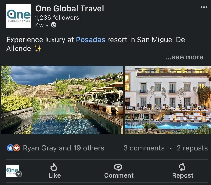 One Global tweet media