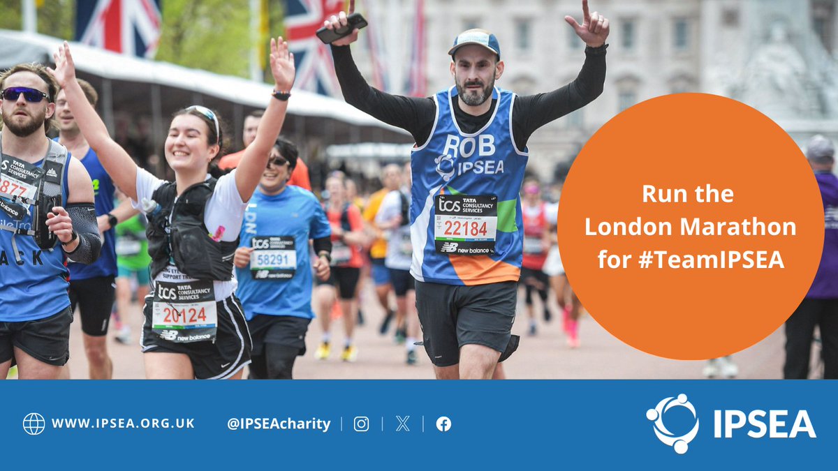 IPSEAcharity's tweet photo. 📢 Calling all runners!

A space has opened up on #TeamIPSEA for the London Marathon 2025!

Interested in running and raising money to support children and young people with SEND?

Apply here by 30 August 👇
https://t.co/o5OGA7fvwt https://t.co/uM8W0KmlfQ
